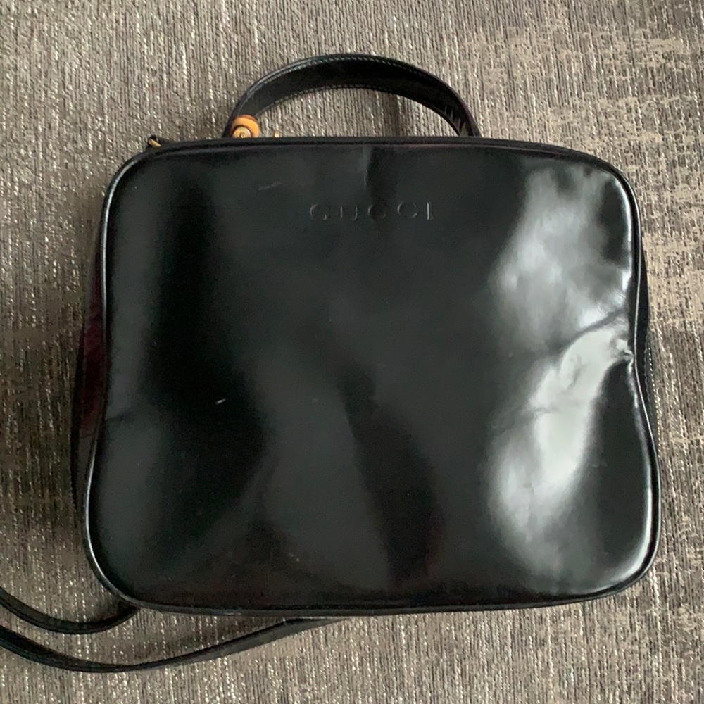 Gucci Black Patent Lunchbag